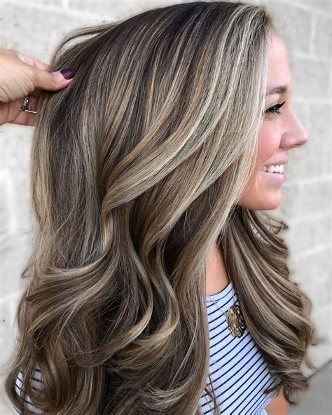 dark brown hair blonde highlights|ash blonde highlights on brunette.